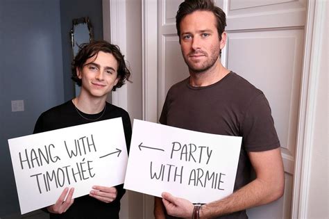 Want to Hang Out With Timothée Chalamet and Armie Hammer for One Night