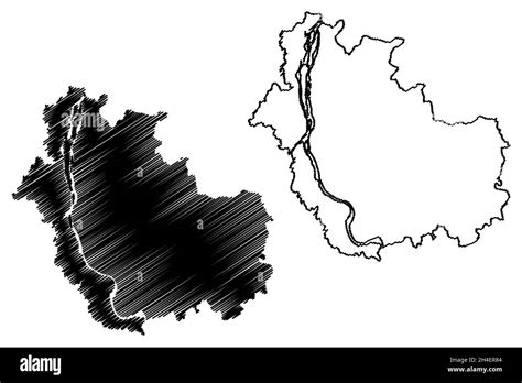 Saharsa district (Bihar State, Kosi division, Republic of India) map ...