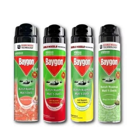 Jual BAYGON Aerosol Flower Garden 600ml 75 ML Pembasmi Nyamuk Dan