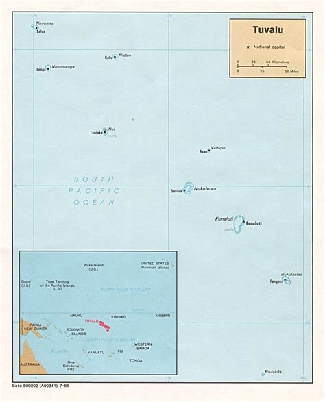 Tuvalu Map