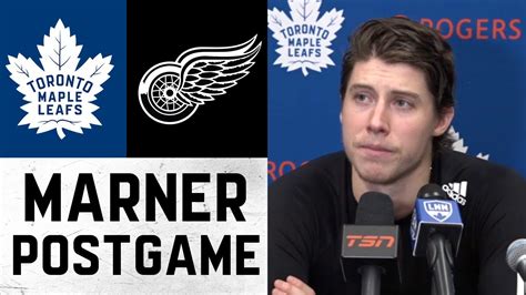 Mitch Marner Post Game Toronto Maple Leafs Vs Detroit Red Wings