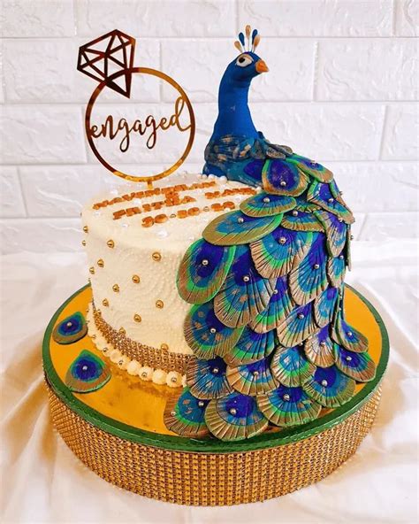 Peacock Birthday Cake Ideas Images Pictures Peacock Cake Peacock