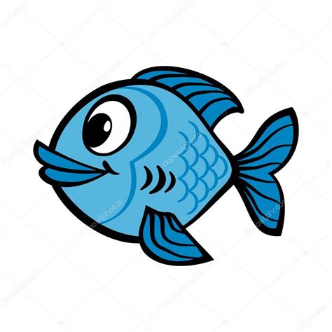 Icono De Vector De Dibujos Animados De Peces Vector De Stock