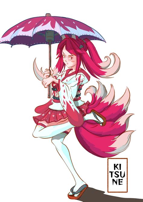 Japan Fox Demonkitsune Wutikai Illustrations Art Street