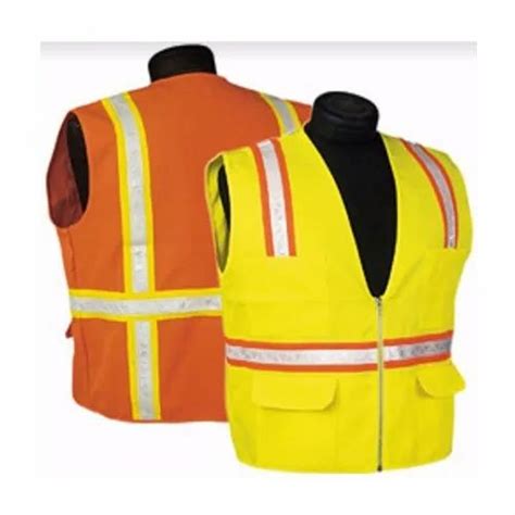 Without Sleeves Plain Polyester Reflective Safety Jacket At Rs In Bijnor