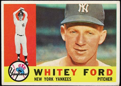 Lot Detail 1960 Whitey Ford New York Yankees Topps Trading Card