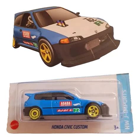 Miniatura Hot Wheels Honda Civic Custom Hct MercadoLivre