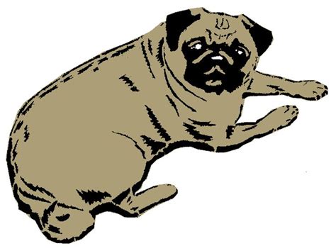 Pug Stencil