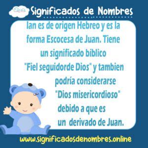 Significado De Ian Origen Personalidad Diminutivos M S