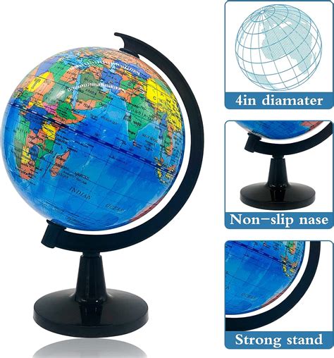 World Globe for Kids Learning,Educational Rotating World Map Globes ...