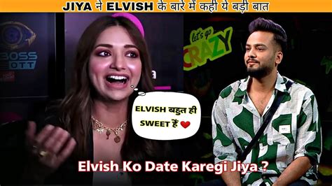 Jiya Shankar React On Dating Elvish Yadav And Fukra Insaan Jiya