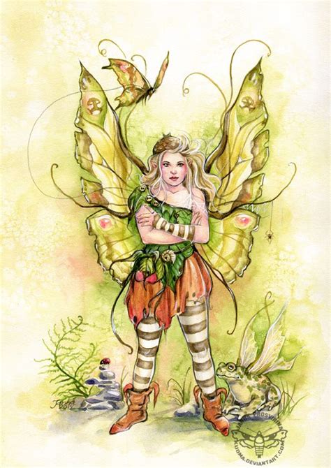 Mischief By Jannafairyart On Deviantart Fairy Myth Mythical Mystical