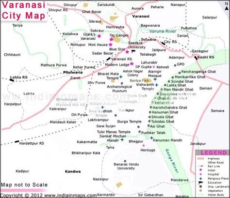 Map Of Banaras City - China Map Tourist Destinations