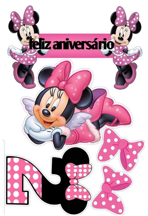 Minni Mouse Cake Minnie Mouse Cake Topper Minnie Mouse Theme Party