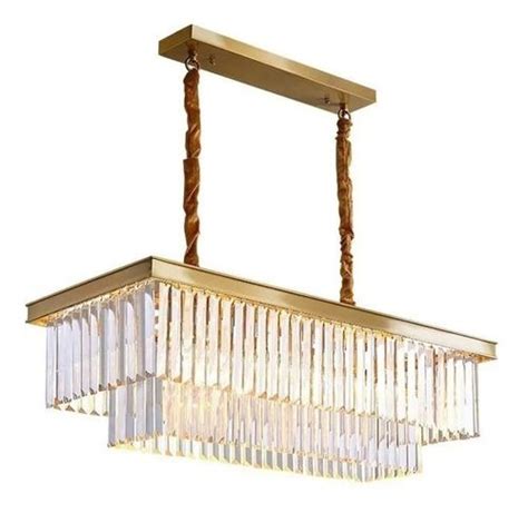 Lustre Pendente Moderno Cristal K9 Legitimo Retangular Luxo R 999 9