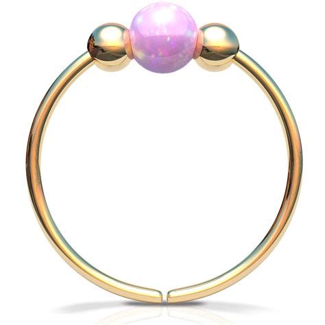 Amazon Gold Nose Piercing Opal Piercing Hoop Gauge Tiny