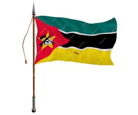 Bandeira Nacional De Moçambique Fundo Com Bandeira De Moçambique Foto Premium