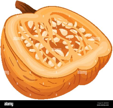 pumpkin cut cartoon vector illustration Stock Vector Image & Art - Alamy