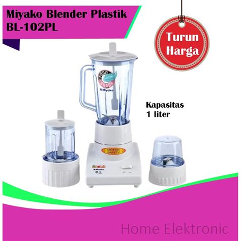 Jual Blender Miyako Belender Plastik 1 Liter BL 102PL BL102PL 3 IN1