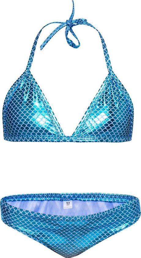 Glanzende Mermaid Bikini Bol