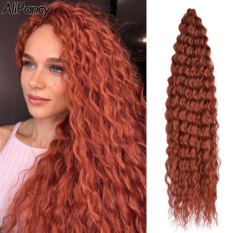 Synthetic Ariel Curl Hair Water Wave Twist Crochet Hair Synthetic Afro