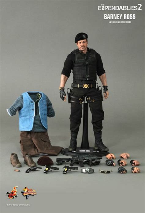The Expendables Barney Ross Machinegun Hot Toys Black Widow And Hulk The Expendables