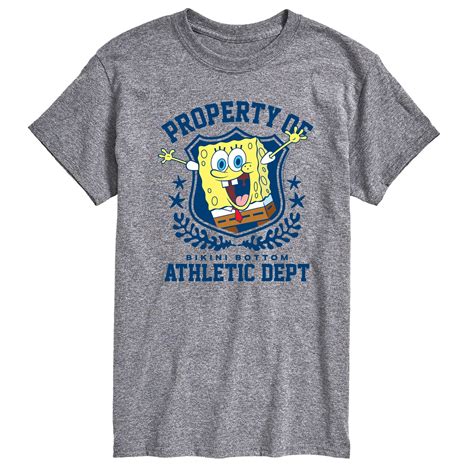 Spongebob Squarepants Property Of Bikini Bottom Athletic Dept Men S Short Sleeve T Shirt