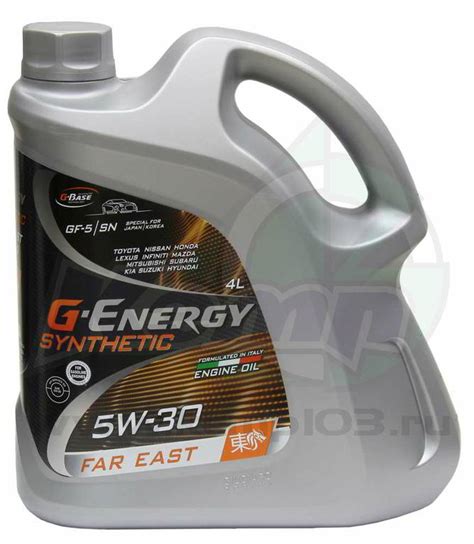 Масло моторное синтетическое G-Energy Synthetic FarEast 5W30, 4 литра ...