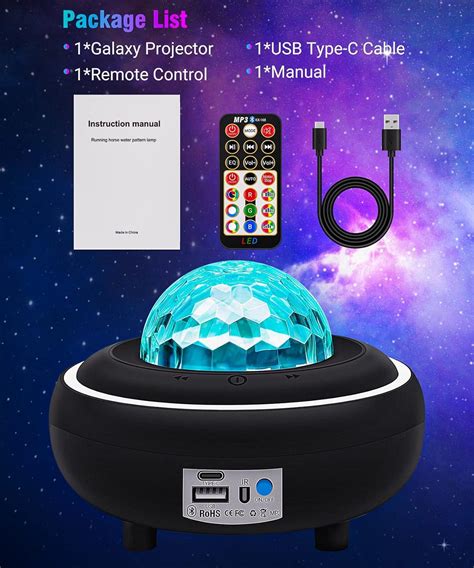 Galaxy Projector Star Night Lights Music Bluetooth Speaker Colour