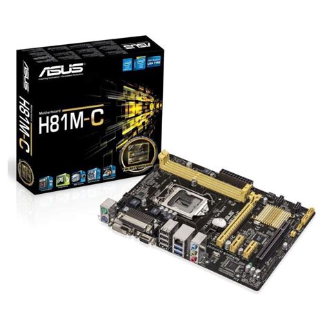 Placa mãe Asus H81M C BR lga 1150 DDR3 1600 Chipset Intel H81