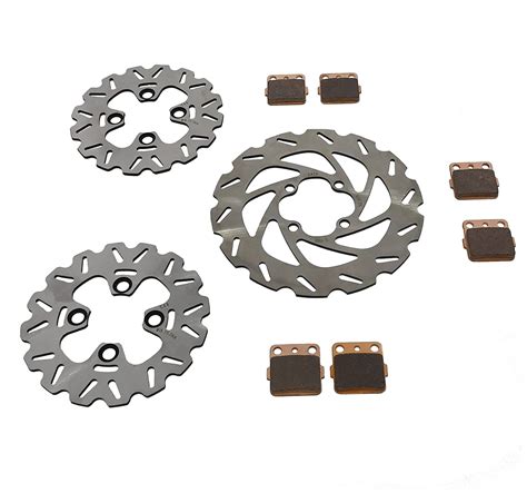 Race Driven Front And Rear Riptide Brake Rotors Pads For Yamaha Warrior Yfm 350