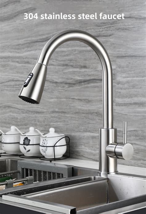 Kitchen Sus304 Tap Copper Dual Mode Pull Out Stretchable Sink Basin Fa Sk I T Solutions