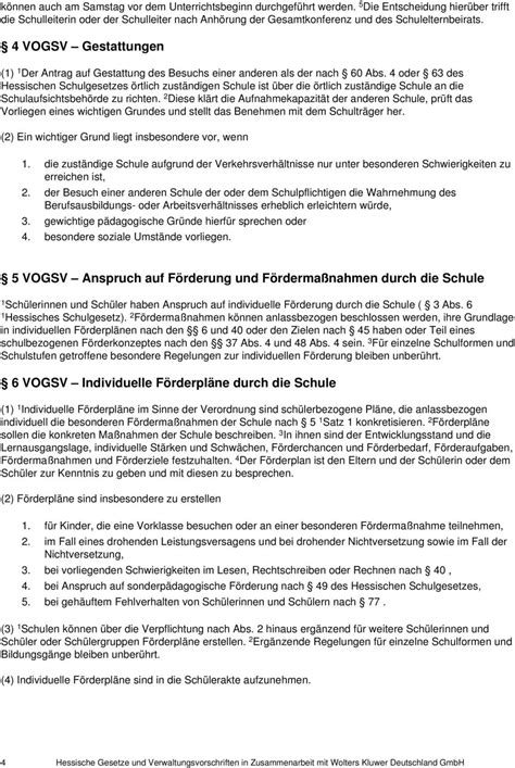 1 Vogsv Rechte Und Pflichten Der Schülerinnen Und Schüler Pdf Free