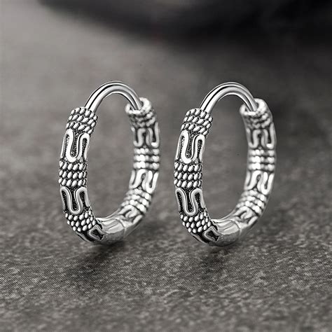 Boucles D Oreilles Cr Oles En Argent Regard 925 Pour Femmes Boucles D