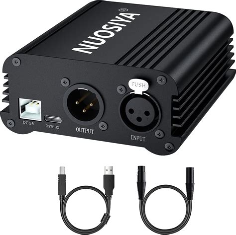 Fuente de alimentación Phantom NUOSIYA 1 canal 48 V conectores MiC con