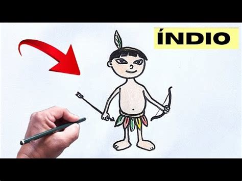 Como desenhar um Índio fácil para iniciantes - YouTube