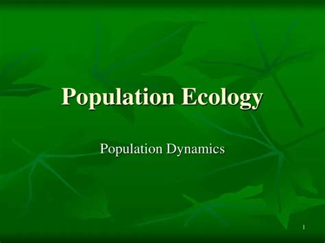 Ppt Population Ecology Powerpoint Presentation Free Download Id480126