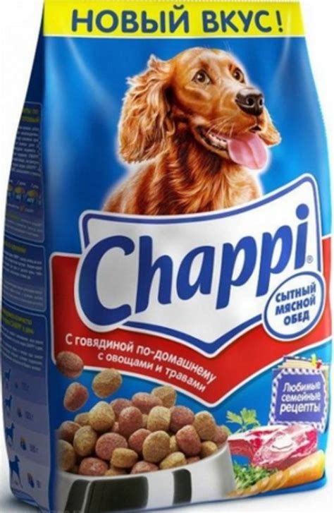 Корм Chappi («Чаппи») для собак: описание и обзор линейки ...