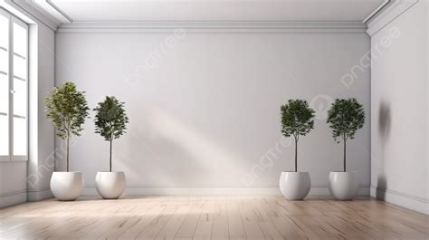 Fundo Renderização 3d Minimalista De Uma Sala Vazia Um Piso