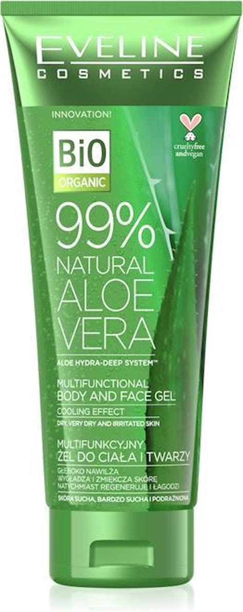 Bol Eveline Cosmetics Natural Aloe Vera Face Body Gel Ml