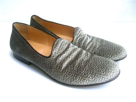 Mens Italian Velvet Slipper Style Shoes Designed By Vero Cuoio Size 44