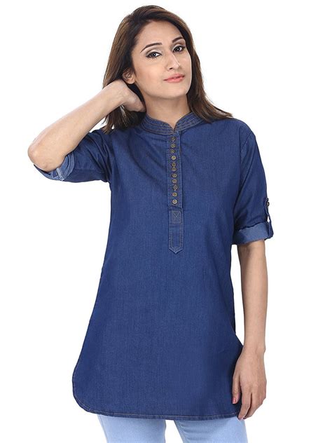 Shop Now Short Kurta Denim Style Short Kurtis For Girl Lady India