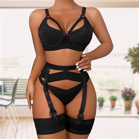 Yueqmvl Garter Lingerie For Women Sexy Lingerie Sheer Matching Piece