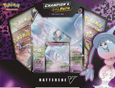 Pokemon Tcg Hatterene V Box Champions Path Collection