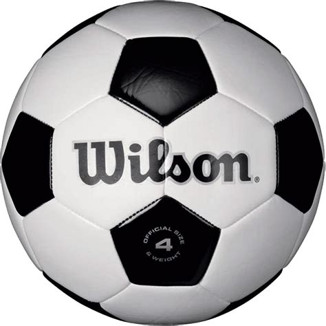 Wilson Ballon De Football Traditionnel Taille 4 Noirblanc Amazon