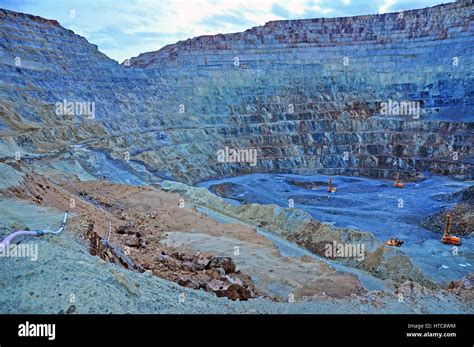 Open pit gold mine in Rosia Montana, Romania Stock Photo - Alamy