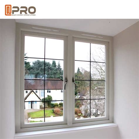 Dual Glass Aluminium Casement Windows Horizontal Opening Pattern