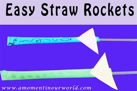 Easy Straw Rockets Straw Rocket Fun Learning Creative Learning