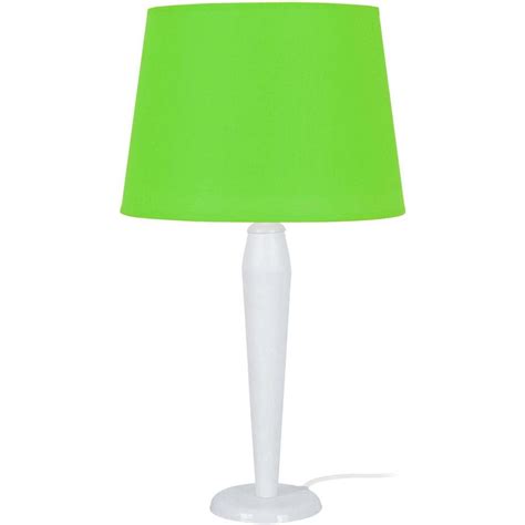 Tosel Lampe de chevet conique métal et bois blanc Blanc Maison Déco