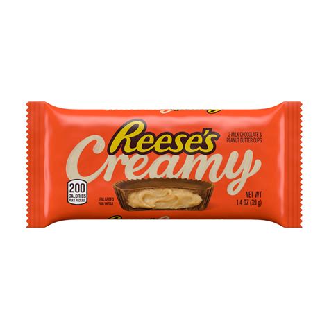 REESE'S Creamy Milk Chocolate Peanut Butter Cups Standard Size 1.4oz